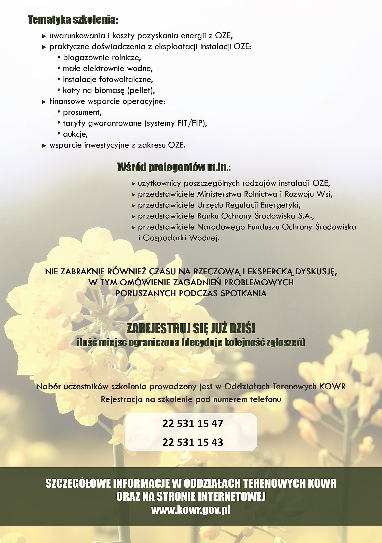 Szkolenie OZE