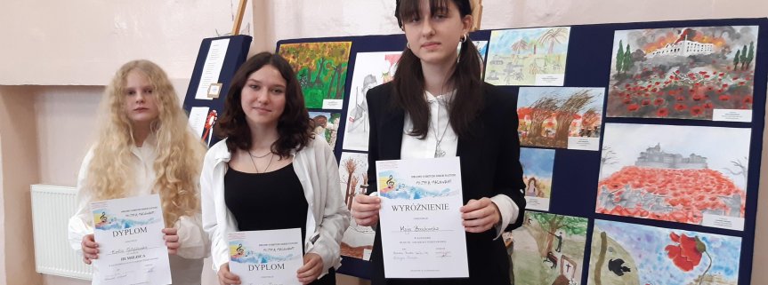 Powiatowy patriotyczny konkurs plastyczny "Muzyką malowane"